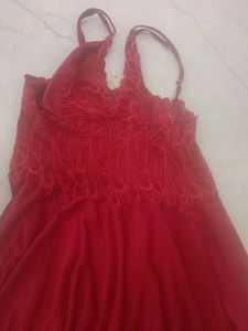 Elegant Red Nightdress