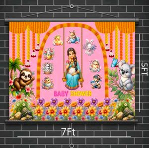 Baby Shower Backdrop Banner
