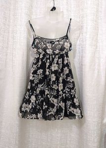 Mesh GenZ Floral Mini Dress