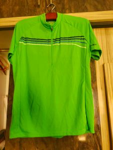 Green Cycling zip up jersey