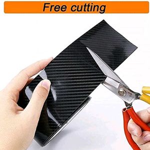 💥 Hi-gloss black carbon  fiber door edge guard fo