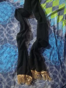 black kurti and dupatta.