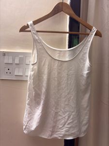 White Sleeveless Tank Top