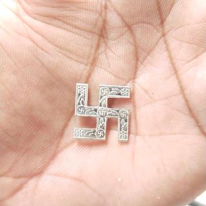 Pure Silver Swastik for pooja needs