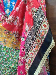 Colorful Floral Pakistani Dupatta