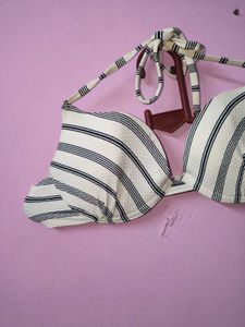 Striped Bikini Top