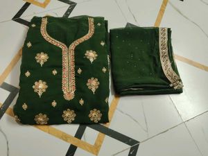 Elegant Green Kurta Set with Dupatta