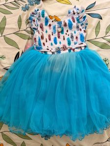 Stunning Blue Tulle Dress