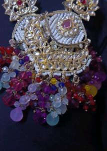 Exquisite Multicolored Stone Earrings