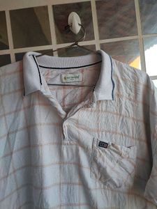 Cotton king Men's Plaid Polo Shirt