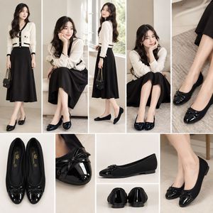 Classic Black Bow Ballet Flats