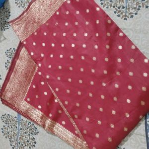 Elegant Red Banarasi Silk Saree