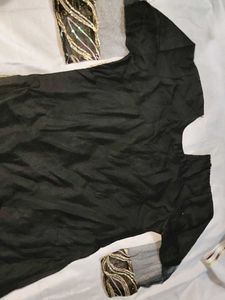 Sparkling Black Kurta with Sequins