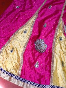 Beautiful Pink Colour Lehenga With Saree