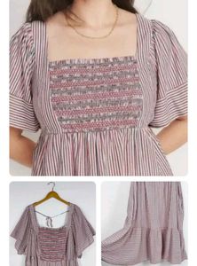 old navy Striped Smocked Tiered Dress