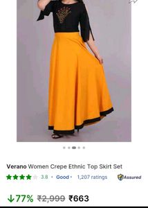 Stunning Yellow Ethnic Gown