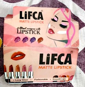 LIFCA Matte Lipstick Set with Nailpolish Se