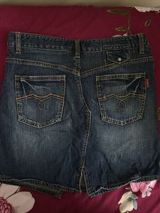 Classic Blue Denim Skirt