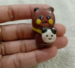 Cute Brown Bear Panda Charm