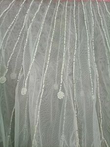 🤍Sheer Embellished White Cape