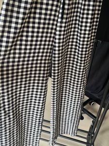Black &amp; White Gingham Pants