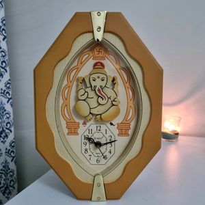 Vintage Ganesha Wall Clock