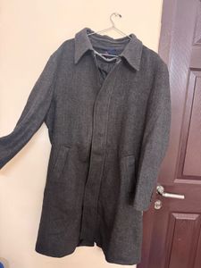 women’s  Classic Grey Herringbone Overcoat