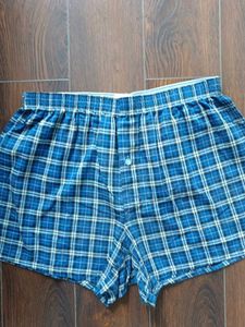 Classic Blue Plaid Boxer Shorts XL