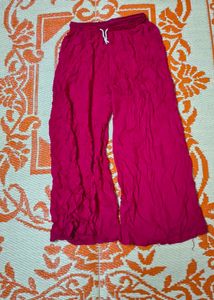 Pink Palazzo+ Golden Dupatta
