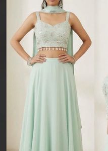 4-piece Plazzo crop top set