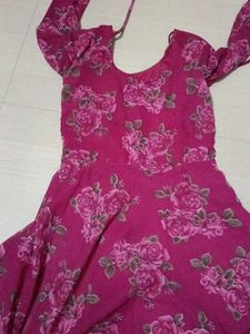Beautiful Pink Floral Gown