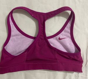 Nike Original reversible purple sports bra