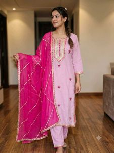 Beautiful Pink Kurta Set with Dupatta