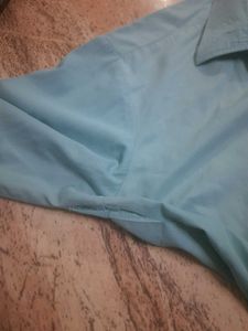 Men's Light Blue Collared Shirt