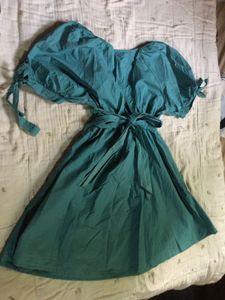 Teal Wrap Dress