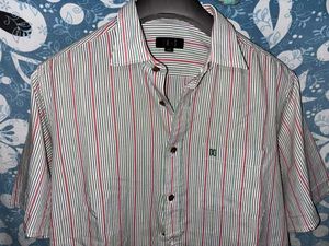 striped crop and fitted shirt