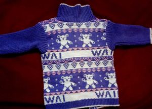 Vintage "DUCK" Teddy Bear Cardigan