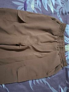 Women's / Unisex Brown Cargo Pants