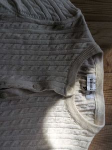 Cream Cable Knit Cardigan