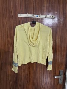 Yellow "Never Give Up" Hoodie