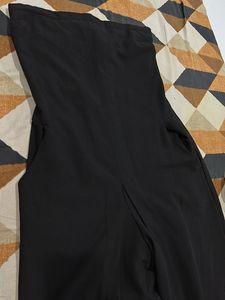 Chic Black Strapless Jumpsuit