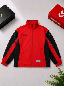Kappa Red & Black Track Jacket / Windcheater