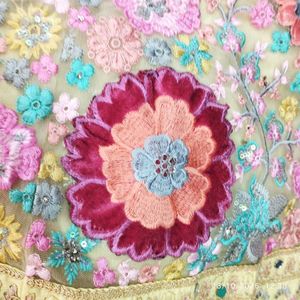 Stunning Embroidered  yellow  Lehenga Choli Set