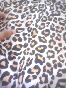 Leopard Print Blouse/Top With Elastic
