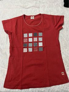 Red Graphic Print T-Shirt