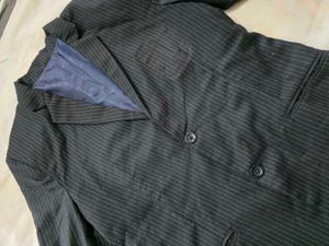 Men's Pinstripe Double-Breasted Blazer