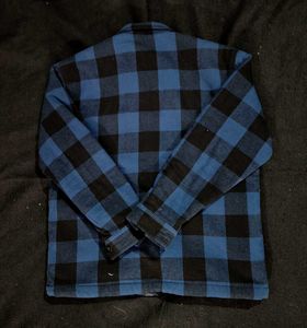 Dickies Men's Blue Plaid Flannel Jacket