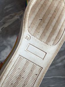 Vibrant Rainbow Slip-On Shoes