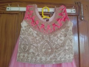 Beautiful Pink &amp; Gold Lehenga Choli