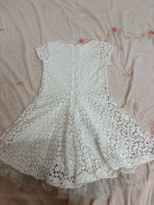 Girls White Lace Dress
